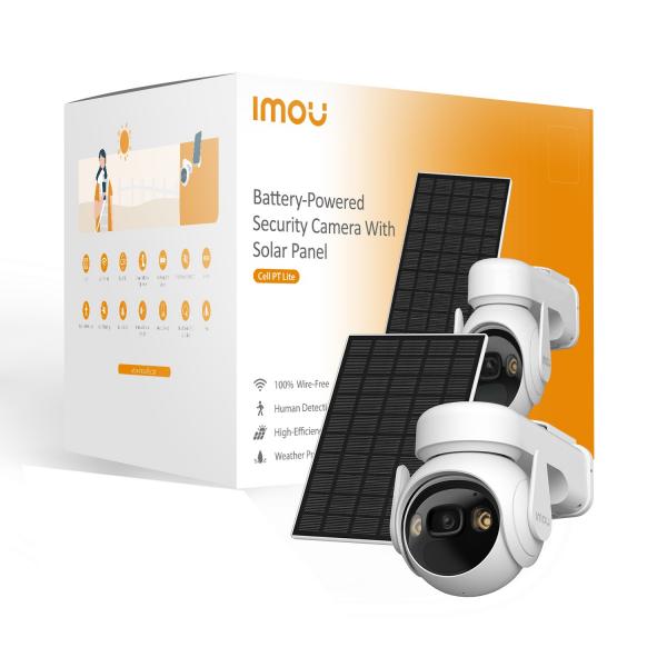 Imou Cell Pt Lite Kit Telecamera Motorizzata 2k 3mp A Batteria Per Indoor/outdoor, Ptz, Sirena, Ip66 - Image 3