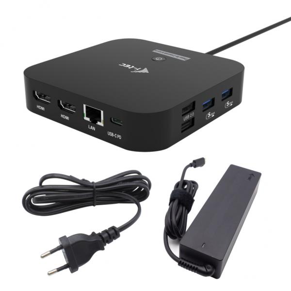 I-Tec Docking Station UsB-C Dual Hdmi Con Power Delivery 100 W Piu Caricatore 100w