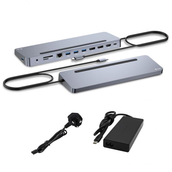 I-Tec Docking Station UsB-C Metal Ergono Displ Con Power Delivery 100w+ I-Tec Universal Charge 100w