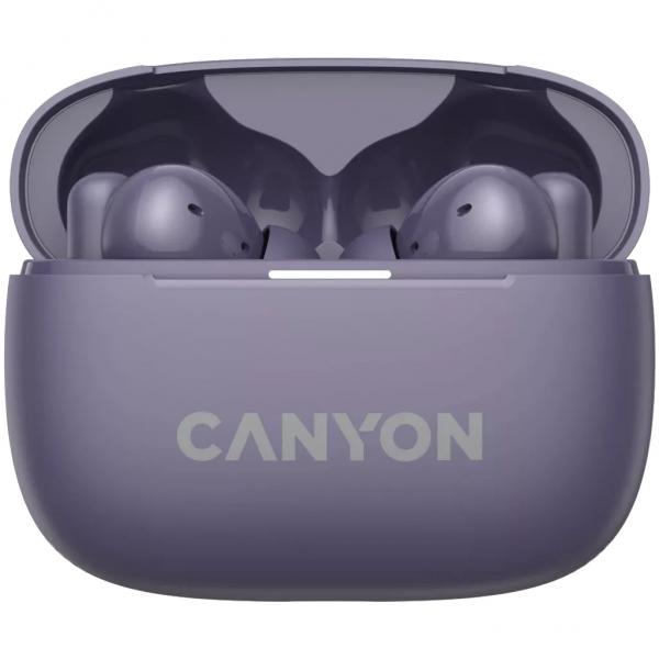 Canyon CnS-Tws10pl Cuffia E Auricolare True Wireless Stereo [tws] IN-Ear Chiamate/musica/sport/tutti I Giorni Usb TipO-C Bluetooth Viola (headphones/