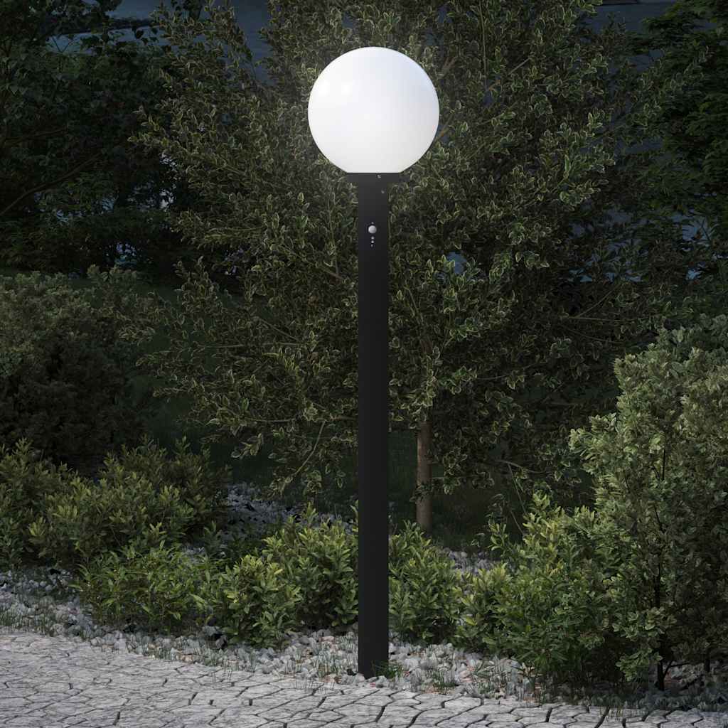 Lampada A Paletto Con Sensore 120 Cm Nera Ip44