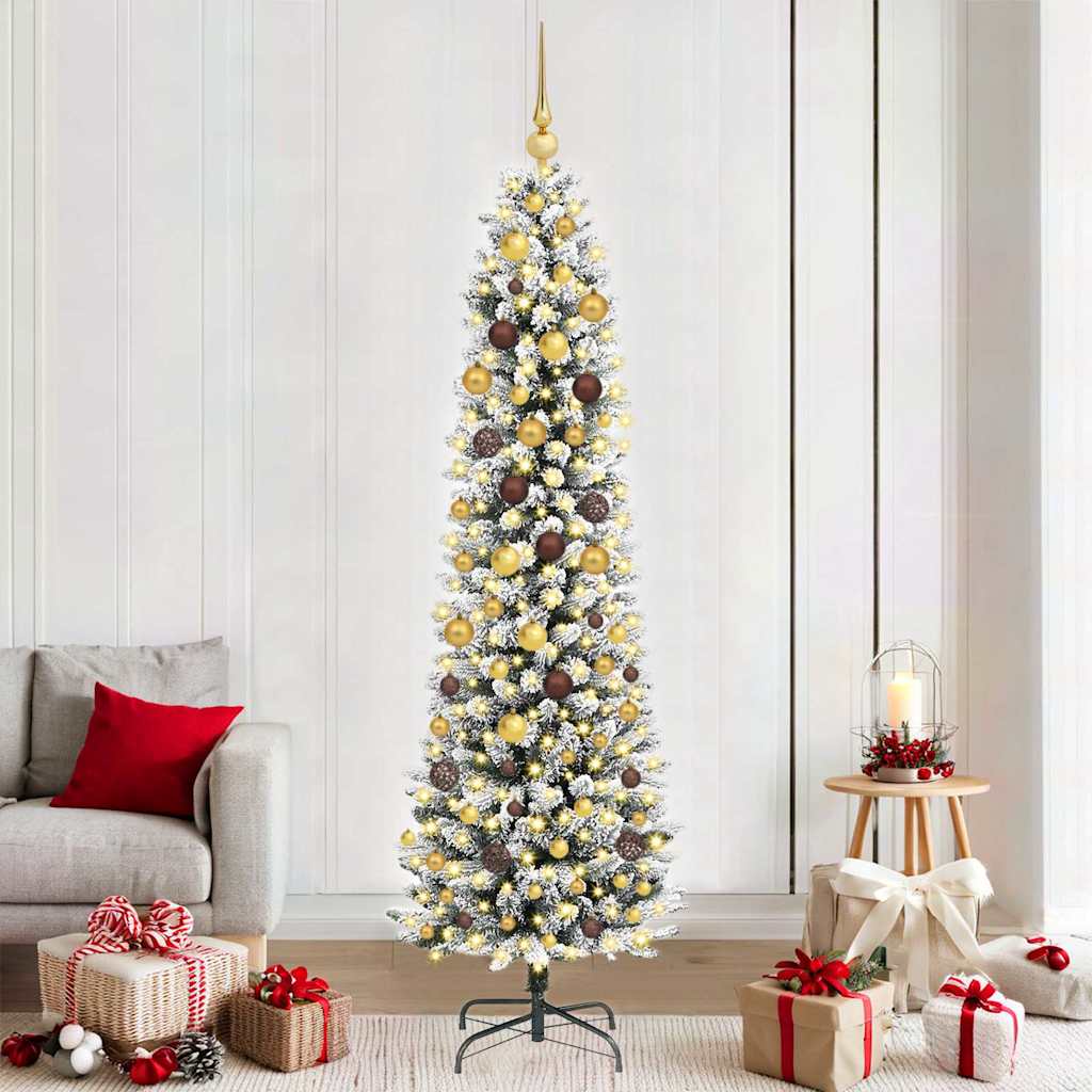 Albero Di Natale Artificiale Bianco 210 cm