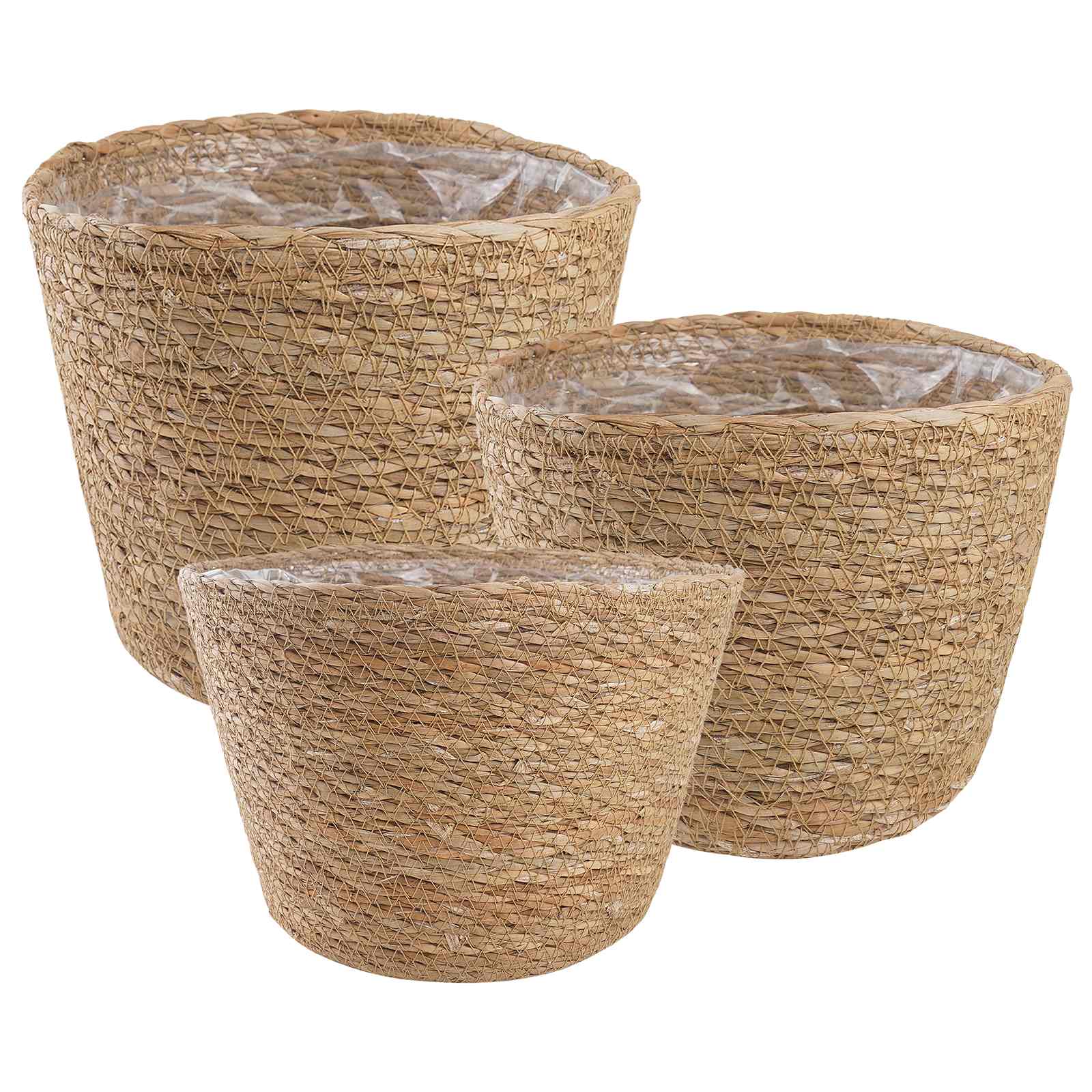 3 Pz Naturale Ø26 X 19 Cm 100% Erba Marina
