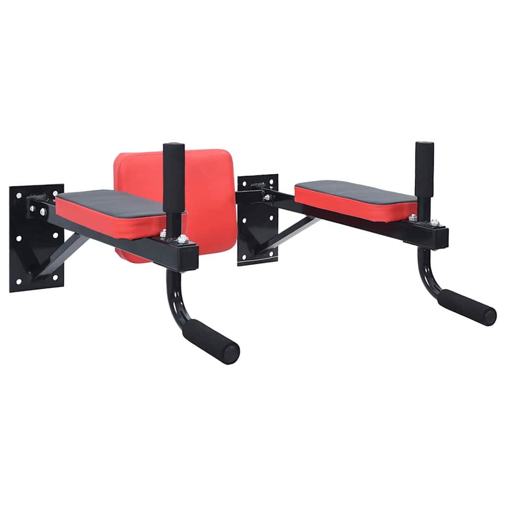Stazione Per Dips Nero E Rosso 72,5 X 70 X 31 cm