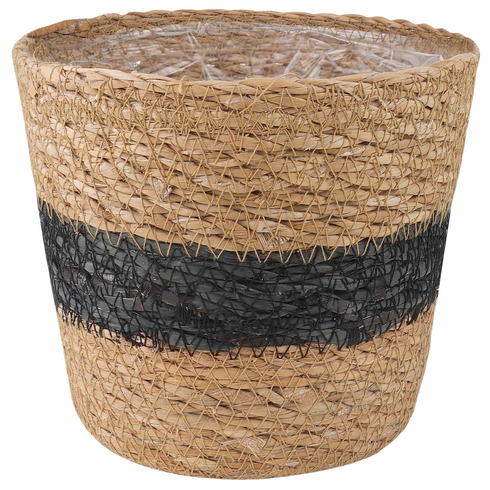 3 Pz Naturale E Nero Ø26 X 19 Cm 100% Erba Marina - Image 3
