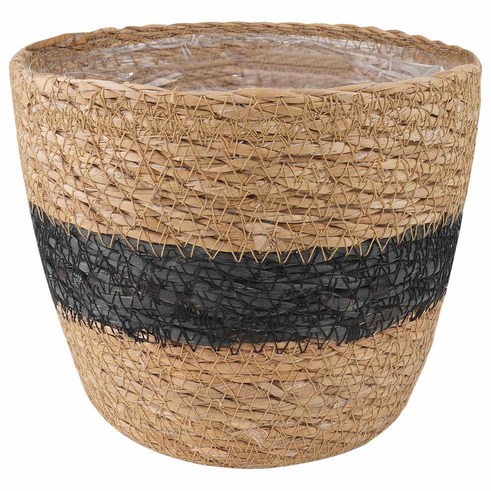 3 Pz Naturale E Nero Ø26 X 19 Cm 100% Erba Marina - Image 4