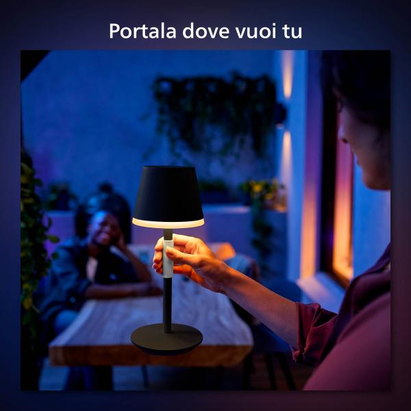 Philips Hue White And Color Ambiance Lampada Da Tavolo Portatile Hue Go (philips Hue - White And Color Ambiance - Tischlampe - Led - Klasse g) - Image 3