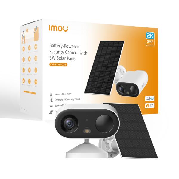 Imou Telecamere A Batteria Cell Go Full Color Kit Bullet WI-Fi FulL-Color 3 Mp 2.8 Mm Ir Batteria +