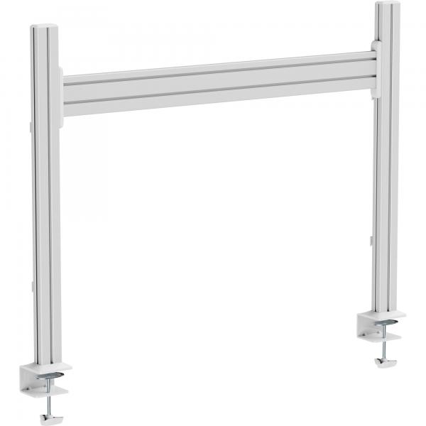 Inline Slatwall Tischhalterung - Panel Aluminium 1m Inkl. 2 Stützen 0,86m