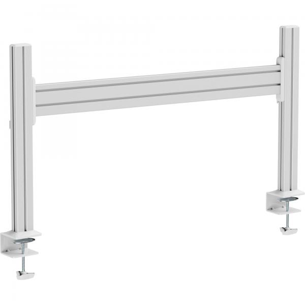 Inline Slatwall Tischhalterung - Aluminium Panel 1 M - Inkl. 2 Stützen 0,43 M