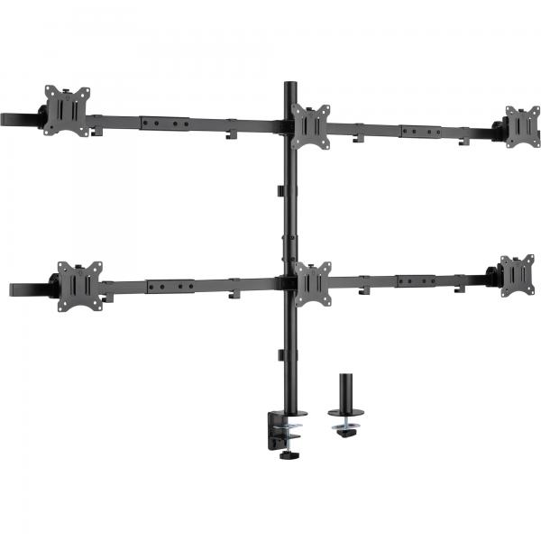 Inline Tischhalterung - Für 6x LcD-/leD-Display Bis 81cm (32") - Max. 7kg