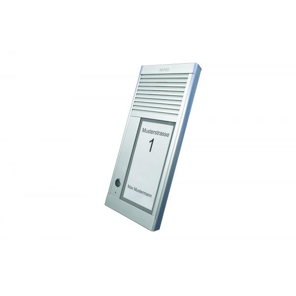 Agfeo Doorspeak 1, Kabelgebunden, Ip33, Aluminium, Aluminium, Wand, 115 mm