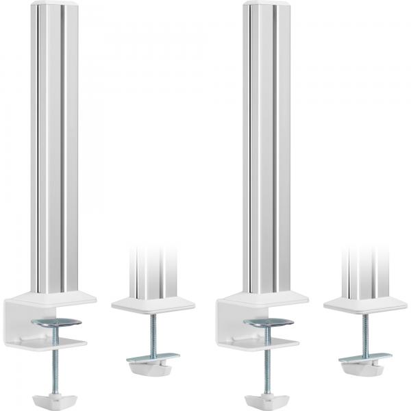 Inline Slatwall Befestigungssäulen Aluminium - Für Tischhalterung Panel - 2er Set