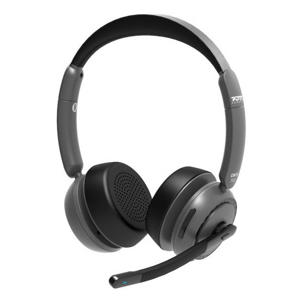 Port Designs 912003 Cuffia E Auricolare Con Cavo E Senza Cavo A Padiglione Ufficio Bluetooth Base Di Ricarica Nero (binaural Headset Bluetooth With -
