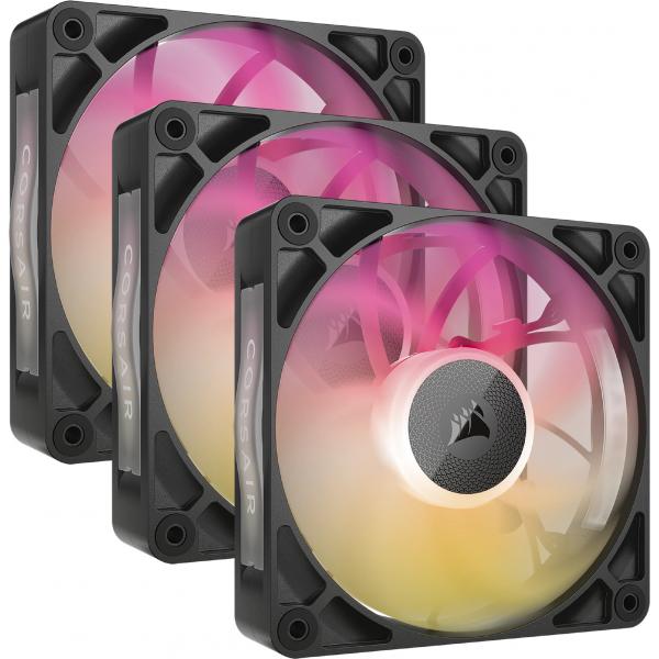 Corsair Icue Link Rx120 Max Rgb Case Per Computer Ventilatore 12 Cm Nero 3 Pz (icue Link Rx120 Max Rgb - Computer Case Fan 12 Cm Black - 3 Pc[s] - wa