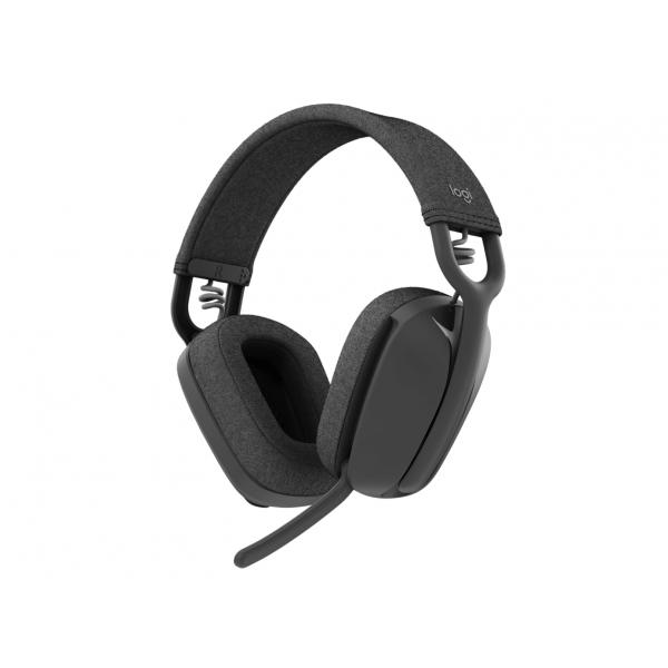 Logitech Zone Vibe Wireless Auricolare A Padiglione Musica E Chiamate Usb TipO-C Bluetooth Grafite (zone Vibe Wireless Ms Nbt - Graphite Ms Nbt Emea2