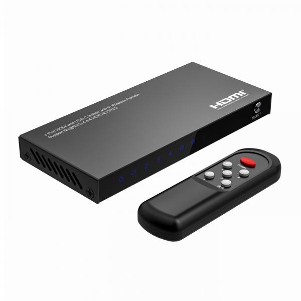 Microconnect MC-Usbchdmiswitch0401-8k Non Classificato (8k@60hz UsB-C And Hdmi Switch - 4x1, Hdcp 2.3, W/ Remote - Control - Warranty: 300m)
