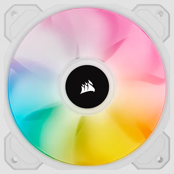 Corsair Sp120 Rgb Elite Case Per Computer Ventilatore 12 Cm Bianco 3 Pz (corsair Icue Sp120 Rgb Elite - Indsats) - Image 4