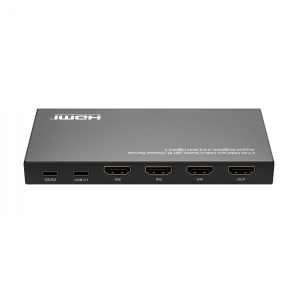Microconnect MC-Usbchdmiswitch0401-8k Non Classificato (8k@60hz UsB-C And Hdmi Switch - 4x1, Hdcp 2.3, W/ Remote - Control - Warranty: 300m) - Image 4