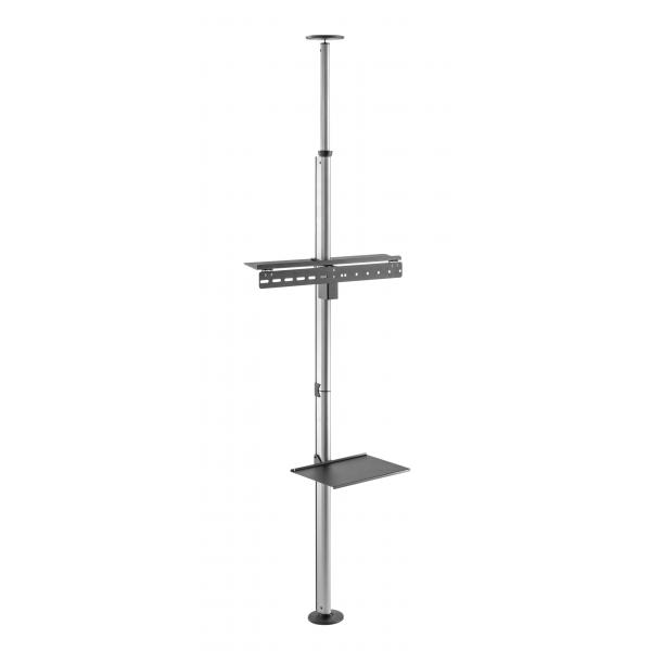 Deltaco ArM-0455 Supporto Tv A Parete 177,8 Cm [70] Grigio, Nero (office Floor To Ceiling Mount 37-70,)