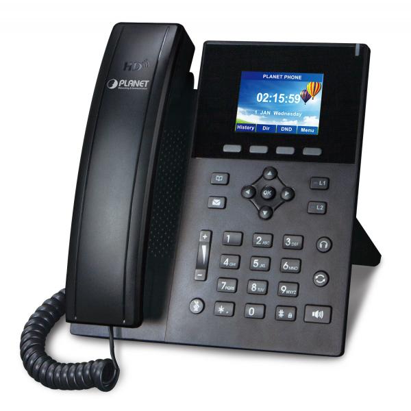 Planet High Definition Color Poe Telefono Ip Nero 6 Linee Lcd (high Definition Color Poe - Gigabit Ip Phone High - Definition Color Poe, Black, Wired