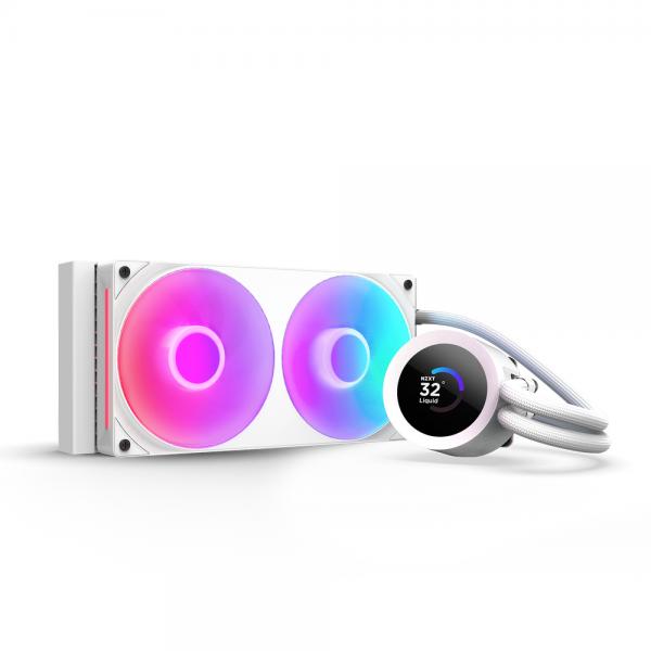 Nzxt Kraken Plus Rgb 240 Processore Raffreddatore Di Liquidi Tutto In Uno 12 Cm Bianco (nzxt Kraken Plus 240 Rgb Cpu Cooler Wht)