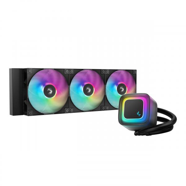 Deepcool Le360 V2 Processore Raffreddatore Di Liquidi Tutto In Uno 12 Cm Nero 1 Pz (deepcool Le360 V2 360mm Liquid Cpu Cooler, Triple 120mm Argb Fans