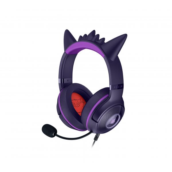 Razer Kraken Kitty V2 - Pokemon Gengar Ed. Auricolare Cablato A Padiglione Gaming Usb Tipo A Rosa (razer Kraken Kitty V2 Pokemon Gengar Ed)