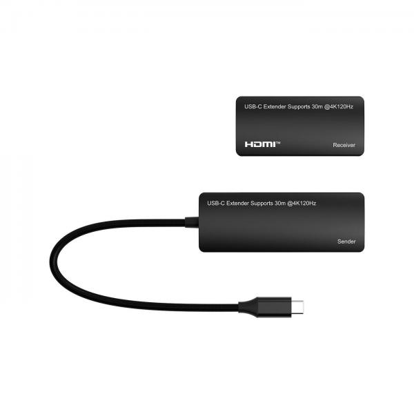 Microconnect MC-UsbchdmiexT-30m Non Classificato (usB-C To Hdmi Extender Via - Ethernet, 30m Distance At - 4k@120hz - Warranty: 300m) - Image 3