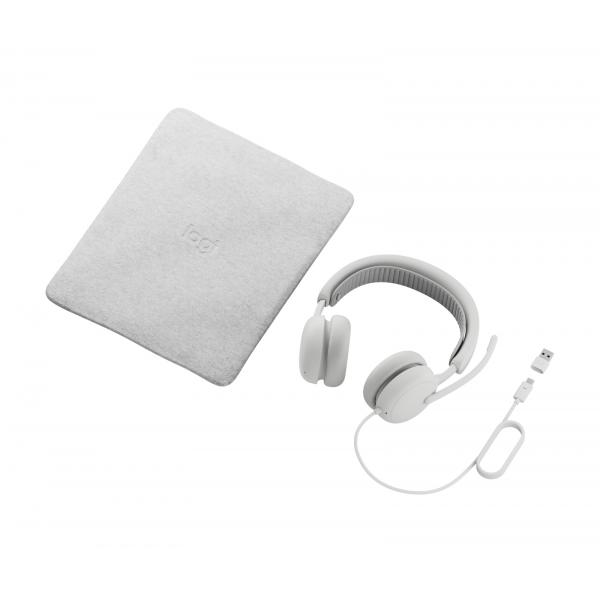 Logitech Zone Wired 2 Auricolare Cablato A Padiglione Musica E Chiamate Usb TypE-C / Usb TypE-A Bianco (logitech Zone Wired 2 For Business - Headset