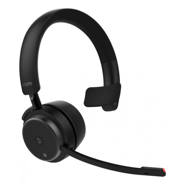 Snom A350m Auricolare Wireless A Padiglione Musica E Chiamate Usb TipO-C Bluetooth Nero (snom A350m Wireless Mono Headset, With Bt Dongle)