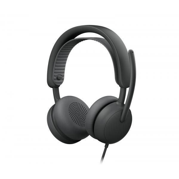 Logitech Zone Wired 2 Auricolare Cablato A Padiglione Musica E Chiamate Usb TypE-C / Usb TypE-A Grafite (logitech Zone Wired 2 For Business - Headset