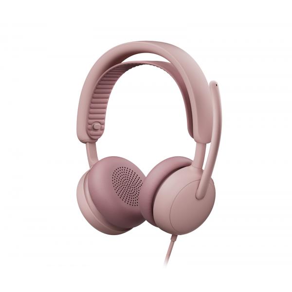 Logitech Zone Wired 2 Auricolare Cablato A Padiglione Musica E Chiamate Usb TypE-C / Usb TypE-A Rosa (logitech Zone Wired 2 For Business - Headset -
