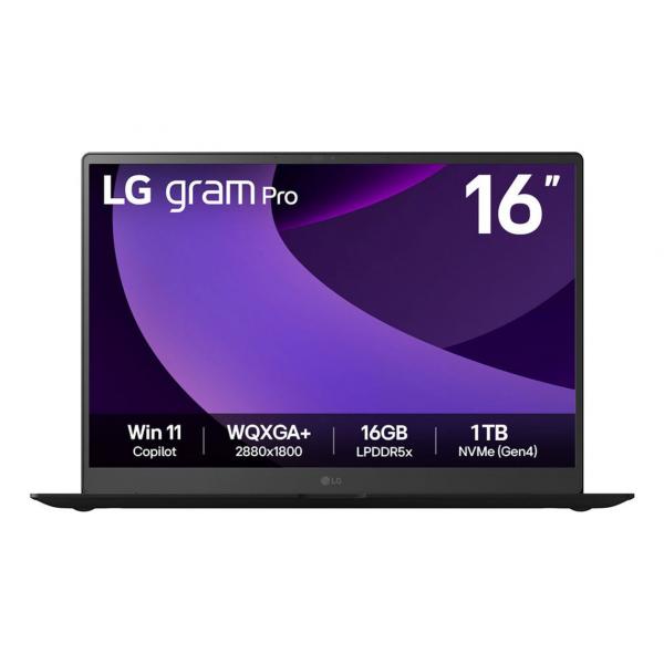 Lg Gram Pro 16z90tP-K.aa78a1 Laptop Intel Core Ultra 7 225h Computer Portatile 40,6 Cm [16] Wqxga+ 16 Gb Lpddr5X-Sdram 1 Tb Ssd WI-Fi 7 [802.11be] wi