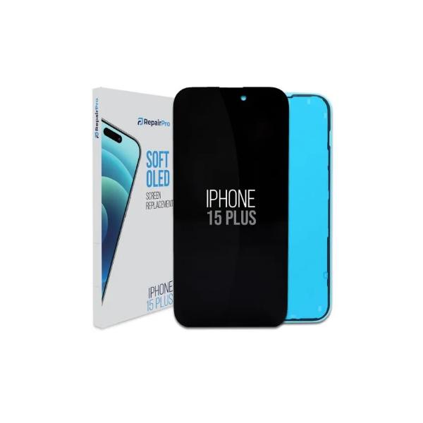 Replacebase Repairpro § Iphone 15 Plus § Replacement Screen § Soft Oled Display Nero (repairpro § Iphone 15 Plus § Replacement Screen § Soft Oled)