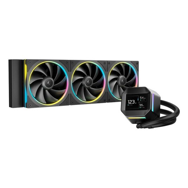 Deepcool Lm360 Processore Kit Di Raffreddamento A Liquido 12 Cm Nero 1 Pz (deepcool Lm360 Liquid Cpu Cooler With 2.4 Ips Display, 360mm Aio, Triple 1