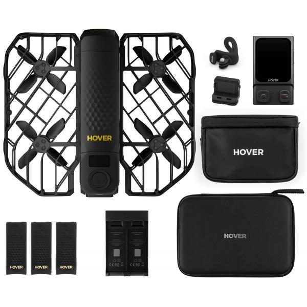 Hoverair X1 Promax Ultimate Cycling Kit Drone Fotocamera 4 Rotori Quadrirotore 48 Mp 1920 Mah Nero (hoverair X1 Promax Ultimate Cycling)