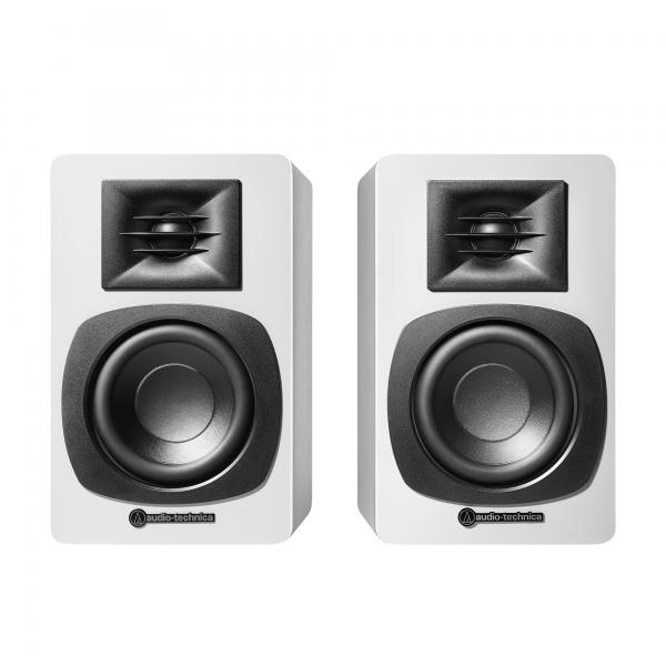 AudiO-Technica AT-Sp3x 2-Vie Bianco Con Cavo E Senza Cavo 30 W (aktive Regallautsprecher AT-Sp3x [weiã?)