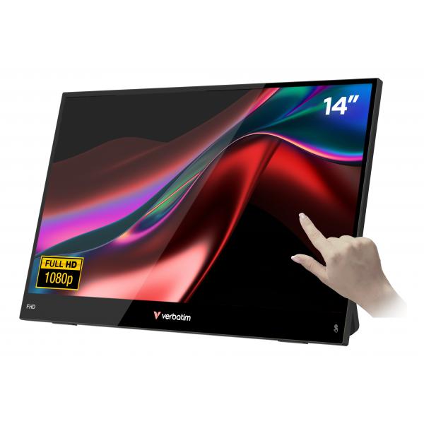Verbatim Portable 14 Fhd Touch Monitor Light Monitor Portatile Nero 35,6 Cm [14] Lcd 1920 X 1080 Pixel (verbatim Portable 14 Fhd Touch Monitor Light)