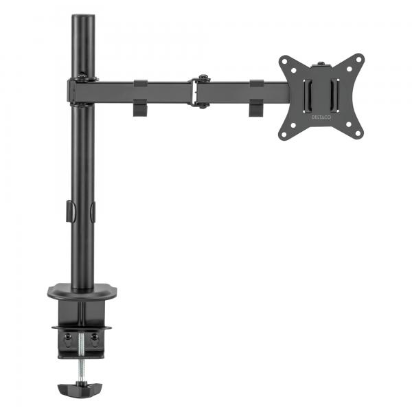 Deltaco ArM-0303-B Supporto Tv A Parete 81,3 Cm [32] Nero (single Desk Mount, Tilt, Swivel, Rotat)
