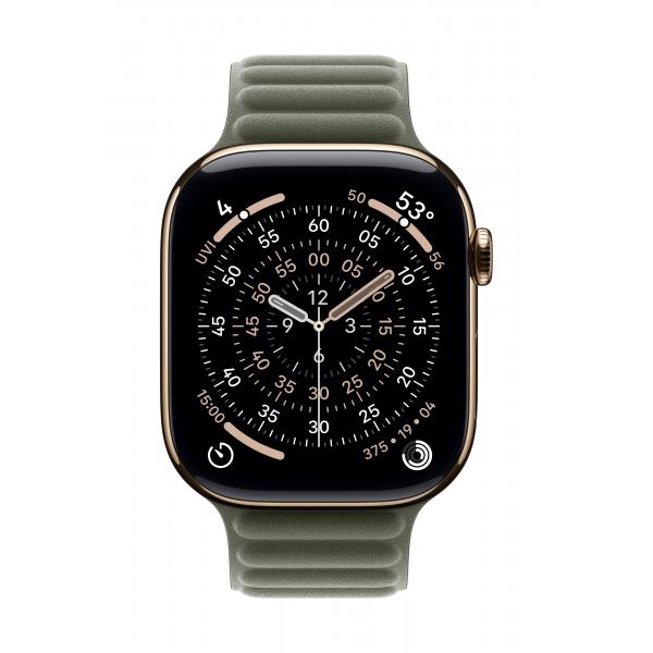 Apple Cinturino A Maglie Magnetico Grigio Salvia [46 Mm] - S/m (*46mm Sage Gray Magnetic Link - S/m)