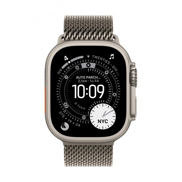 Apple Loop In Maglia Milanese In Titanio Naturale [49 Mm] - Small (*49mm Nt Milanese Loop - Small)