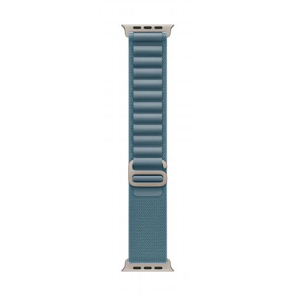 Apple Alpine Loop Blu Chiaro [49 Mm] - Large - Titanio Naturale (*49mm Light Blue Al -?lge - Nt Fin)