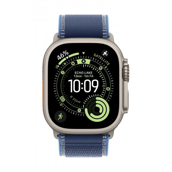 Apple Trail Loop Blu/blu Acceso [49 Mm] - S/m - Titanio Nero (*49mm Blue/bri Blue T/looP-S/M-Bt)