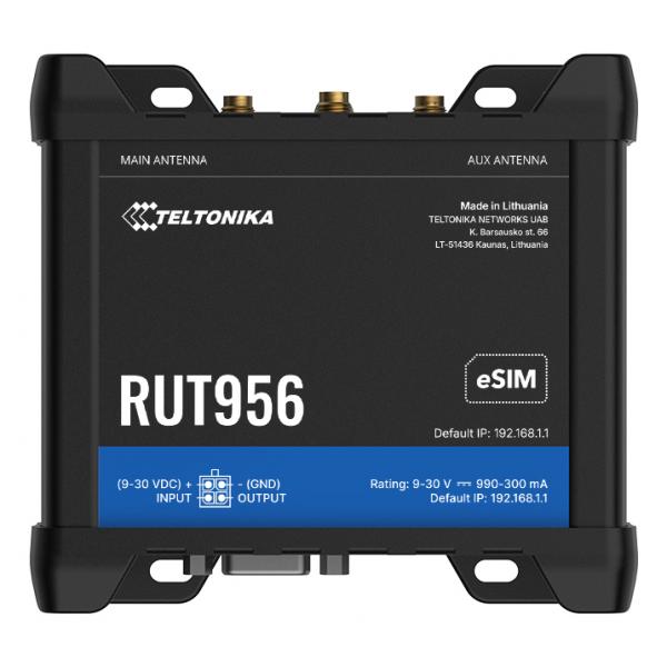 Teltonika Rut956 Router Di Rete Cellulare (rut956 [eu] 4g Lte Router - With Esim - Warranty: 24m)
