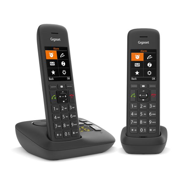 Gigaset C575a Duo Telefono Analogico/dect Identificatore Di Chiamata Nero (c575a Duo Analog/dect - Telephone Caller Id Black - Warranty: 12m) - Versi