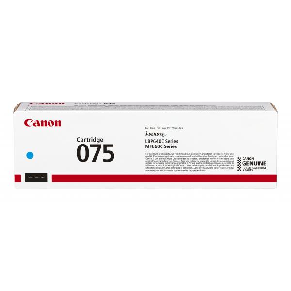 Canon 075 Cartuccia Toner 1 Pz Originale Ciano (canon 075c Cyan Toner Lbp647cdw Lbp646cdw Mf667cdw Mf664cdw)