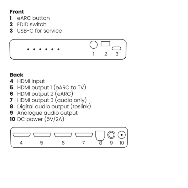 Marmitek Connect Ae34 - Estrattore Audio Hdmi (connect Ae34 - Warranty: 24m) - Image 3
