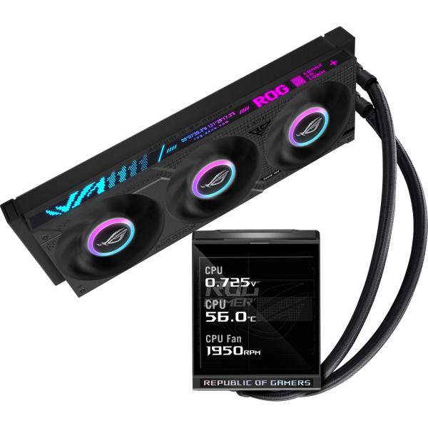 Asus Rog Strix Lc Iv 360 Argb Lcd Processore Raffreddatore Di Liquidi Tutto In Uno 12 Cm Nero (asus Rog Strix Lc Iv 360 Argb Lcd Cpu Cooler)