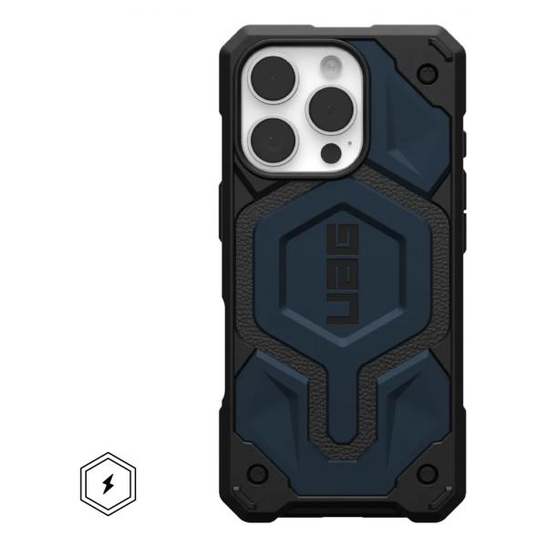 Urban Armor Gear Monarch Pro Custodia Per Cellulare 16 Cm [6.3] Cover Nero, Blu Marino (monarch Pro Iphone 16 Pro Case - Warranty: 12m)